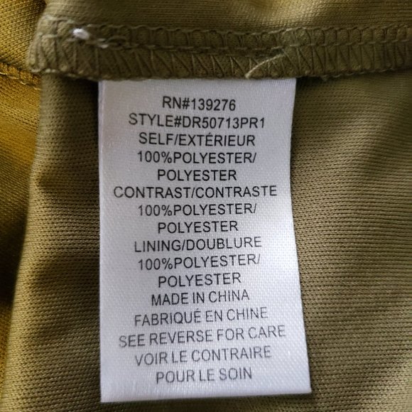 NWT DR2 Green Floral long Sleeve Dress - Picture 6 of 7